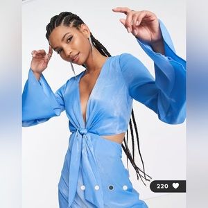 Asos Design Tall Satin Midi Dress